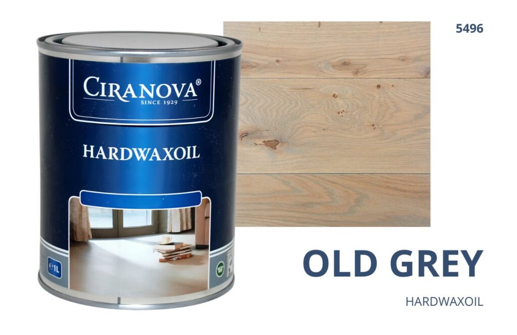 CIRANOVA Hardwaxoil olejowosk wosk twardy olejny do drewna hard wax oil do podłóg OLD GREY 5496 CIRANOVA Hardwaxoil olejowosk wosk twardy olejny do drewna hard wax oil do podłóg OLD GREY 5496