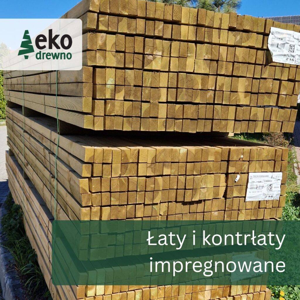 Łaty i kontrłaty budowlane drewno impregnowane 38x58, 40x60, 25x50 mm. EKODREWNO. Wrocław (4) Łaty i kontrłaty budowlane drewno impregnowane 38x58, 40x60, 25x50 mm. EKODREWNO. Wrocław (4)