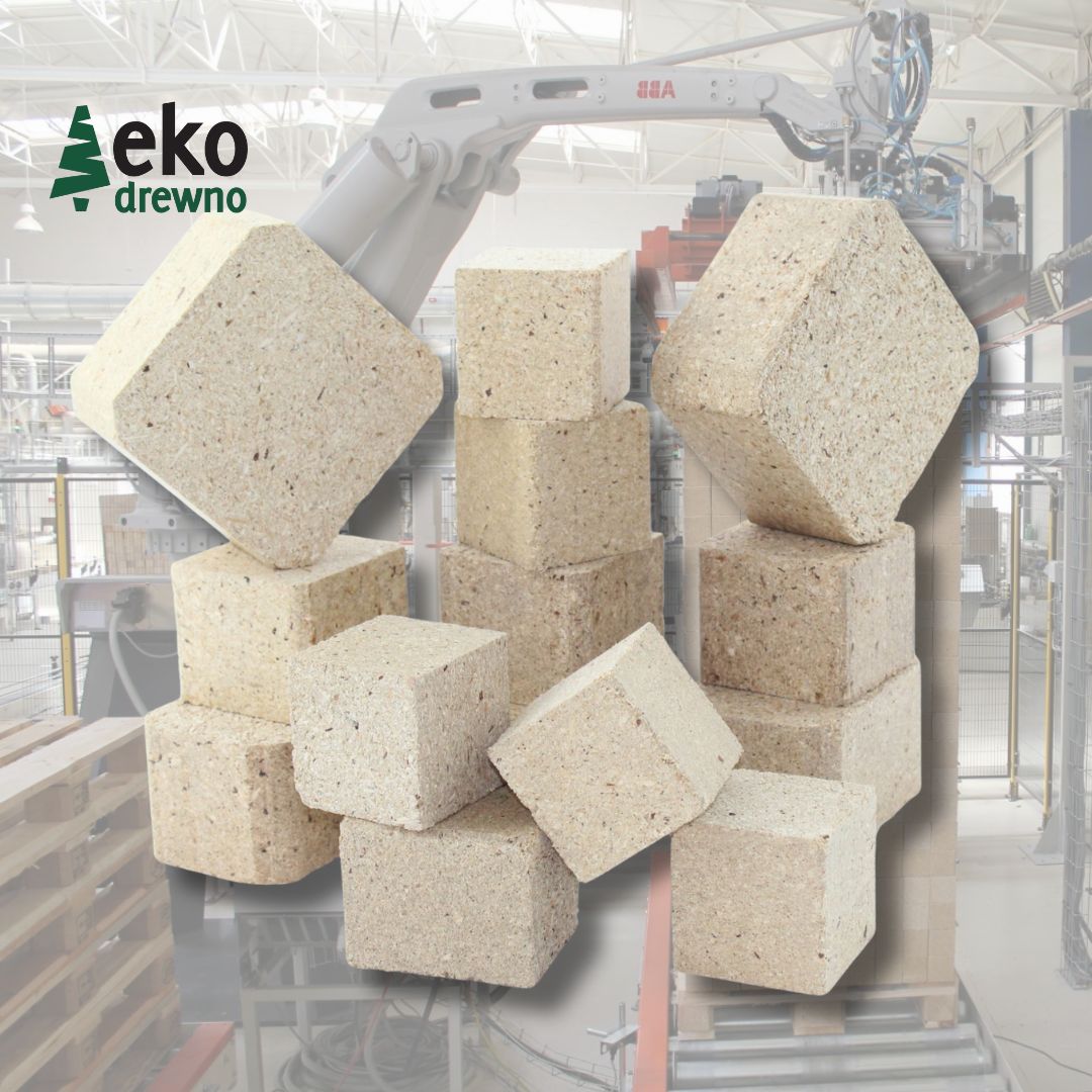 Palettenklötze Pressholzklötze aus Polen für die Produktion und Reparatur von Holzpaletten EURO EPAL. EKODREWNO