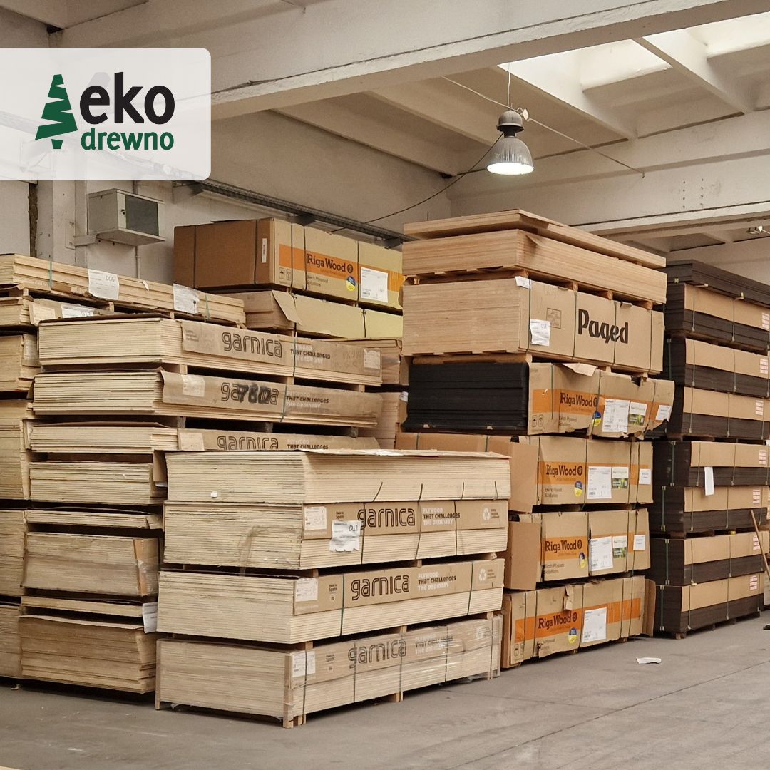 Sperrholzplatten aus Polen. Kiefer, Birke, Buche, Erle, Pappel und Siebdruckplatten aus der Produktion in Polen. EKODREWNO