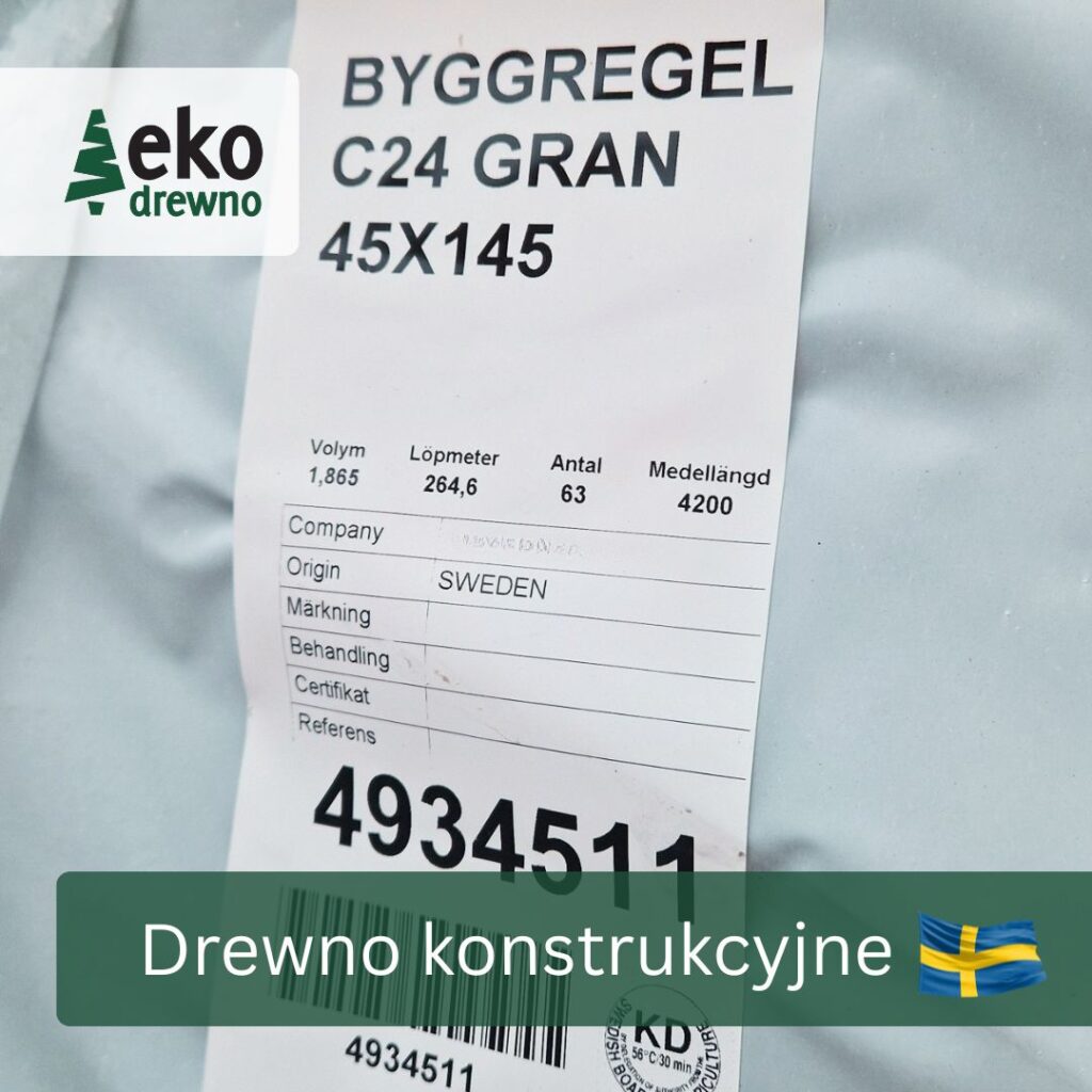 Szwedzkie certyfikowane C24 drewno konstrukcyjne dla budownictwa szkieletowego. EKODREWNO Wrocław (14) Szwedzkie certyfikowane C24 drewno konstrukcyjne dla budownictwa szkieletowego. EKODREWNO Wrocław (14)