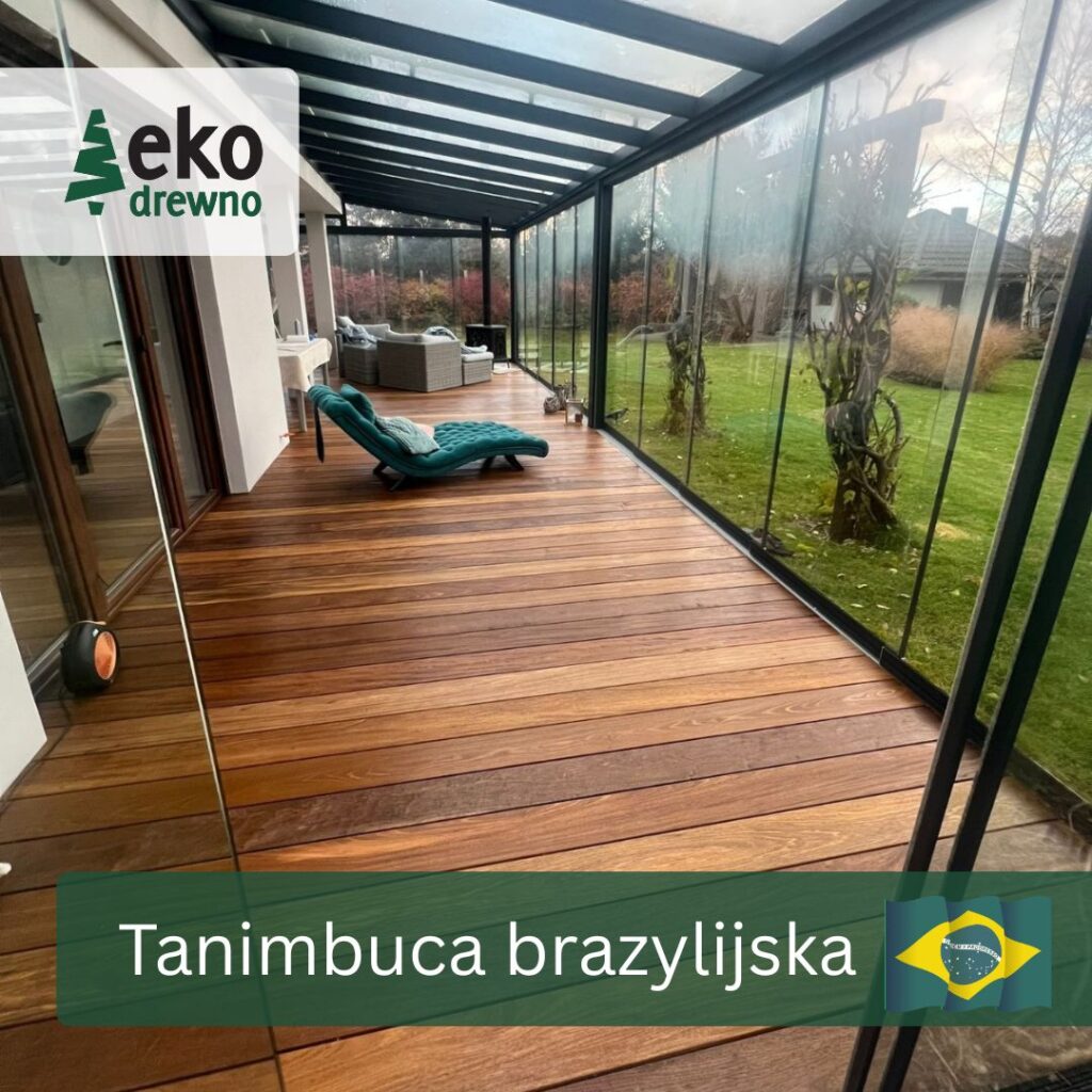 Deska tarasowa drewno egzotyczne tanimbuca brazylijska EKODREWNO