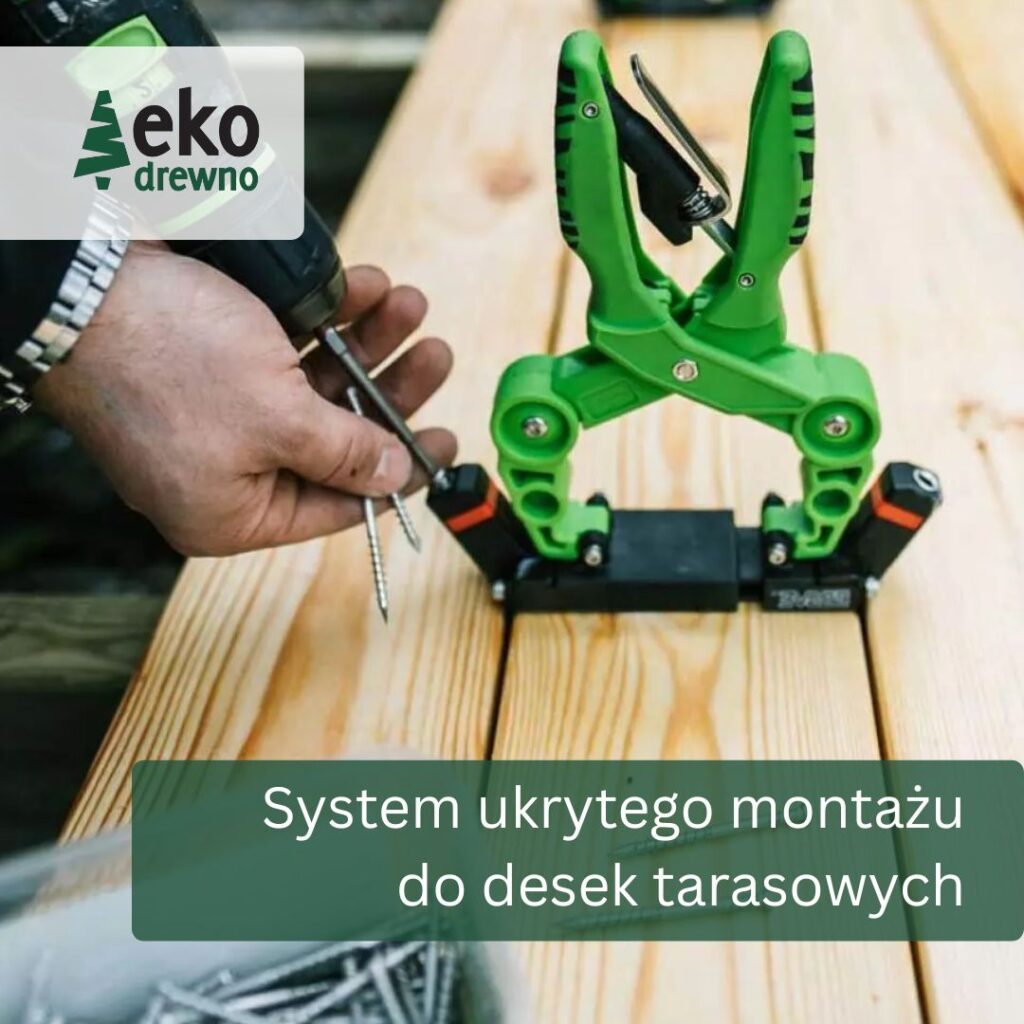 System ukrytego montażu do desek tarasowych EKODREWNO System ukrytego montażu do desek tarasowych EKODREWNO